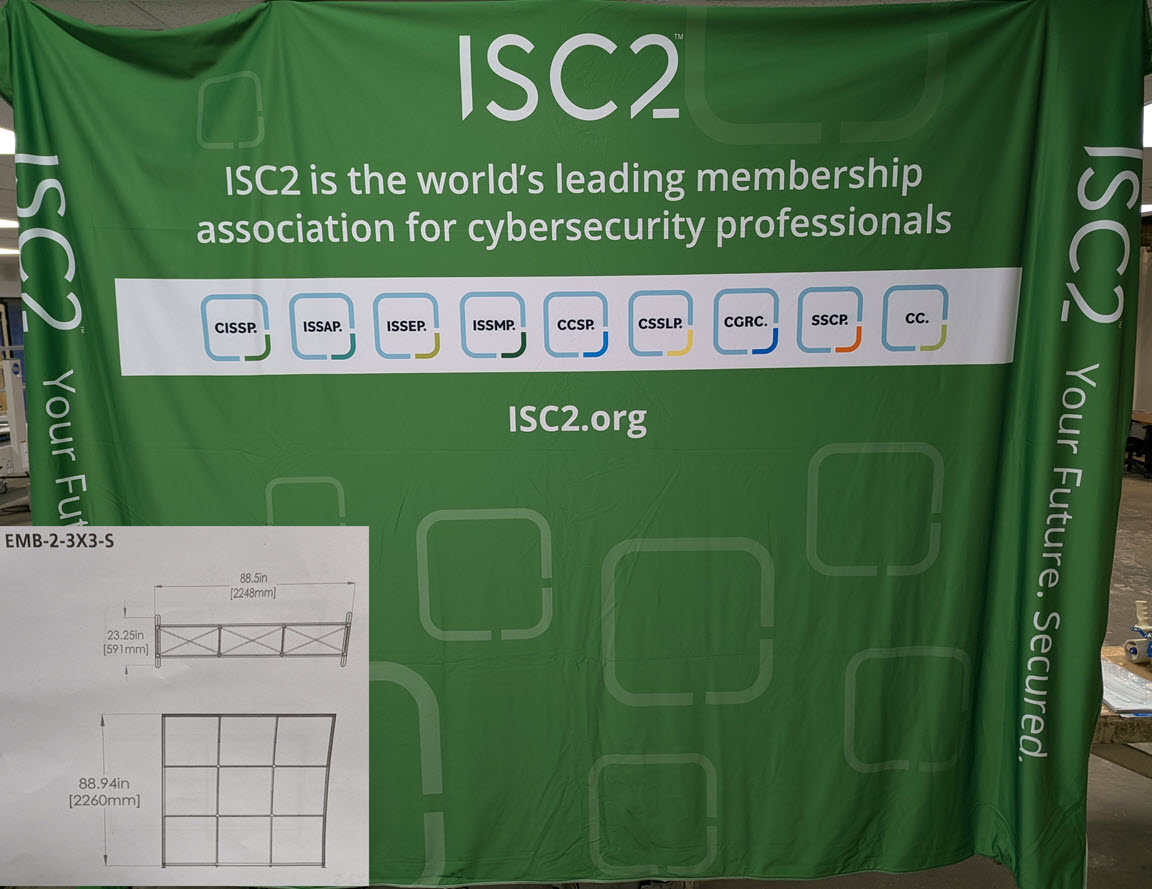7x7 ISC2 Your Future Secured display